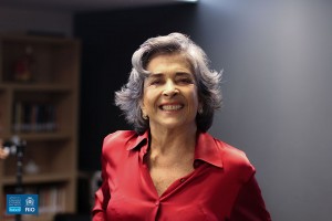 Betty Faria em talk show na Cidade das Artes